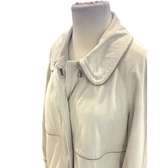 Vintage Forecaster Of Boston Coat Womens 11/12 Cream Classic Lined Pockets - Picture 5 of 9